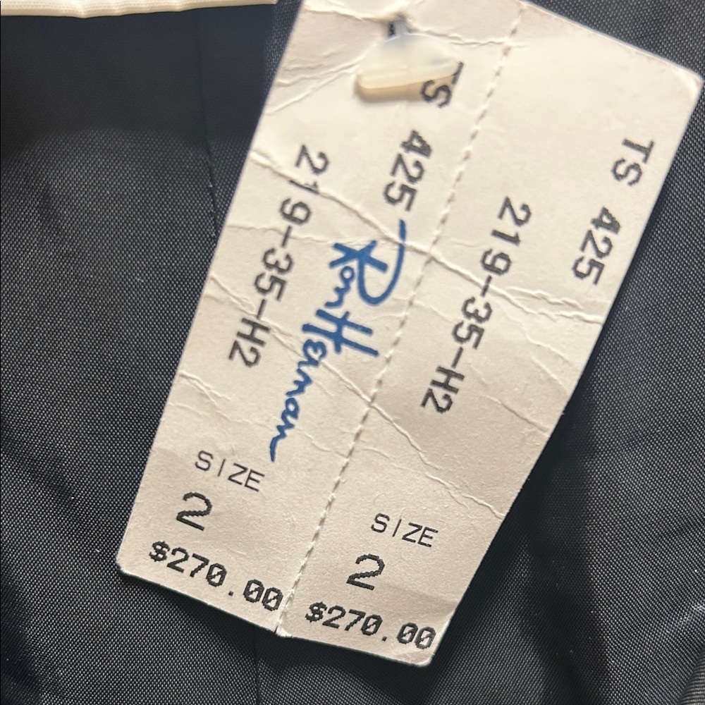 Omo Norma Kamali Black Velvet Trousers high waist 2 - Picture 6 of 9